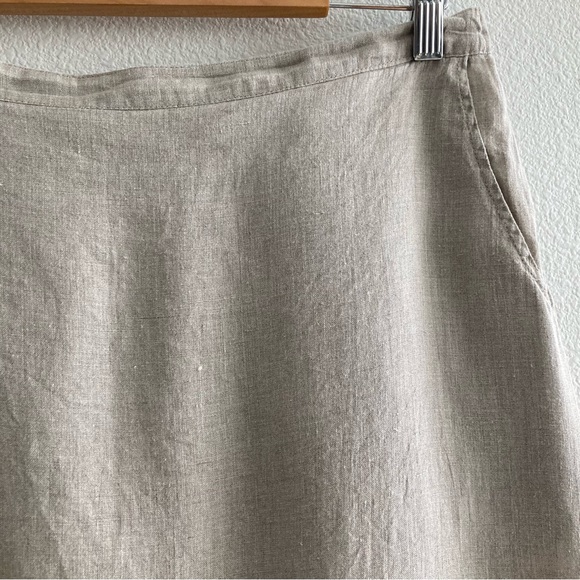 Flax Tan Midi Skirt - Picture 4 of 10